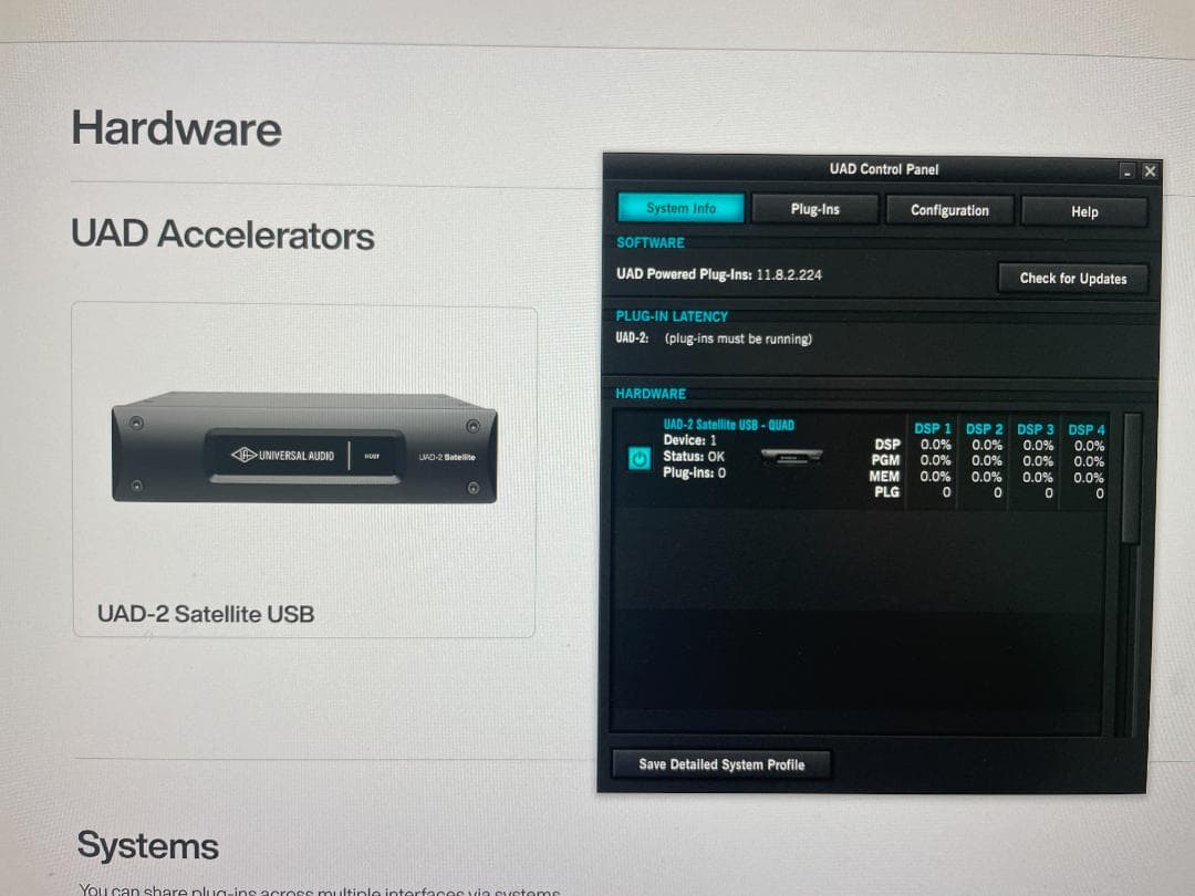 その他 Universal Audio UAD-2 Satellite Quad USB