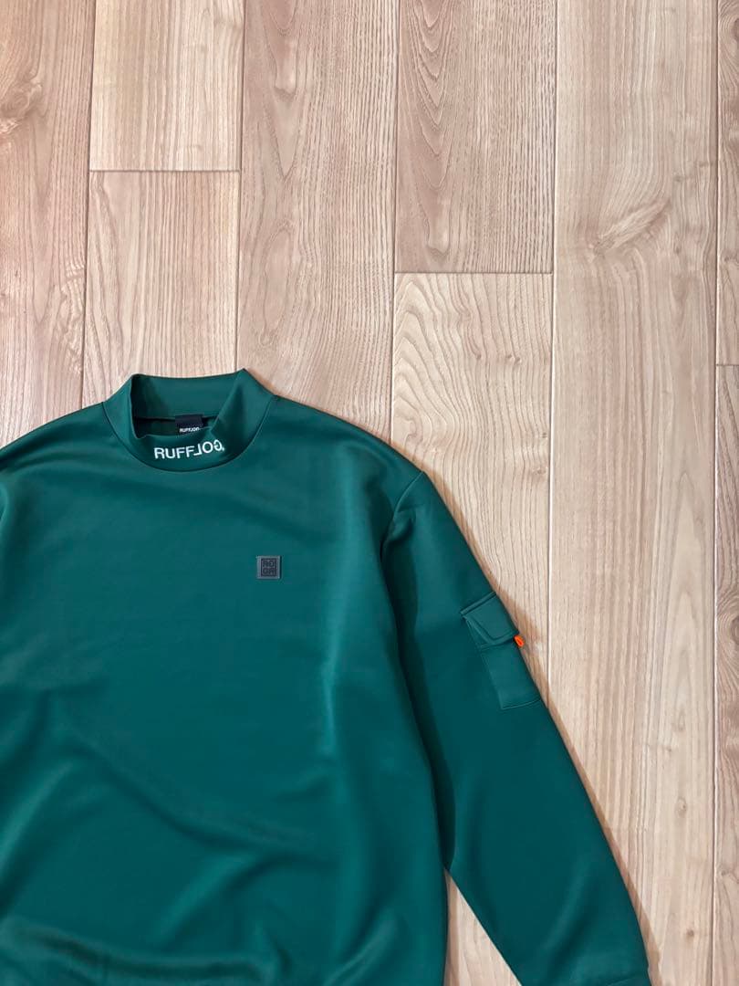 ラフロッグ　バックフレームロゴモックネックシャツ　新品