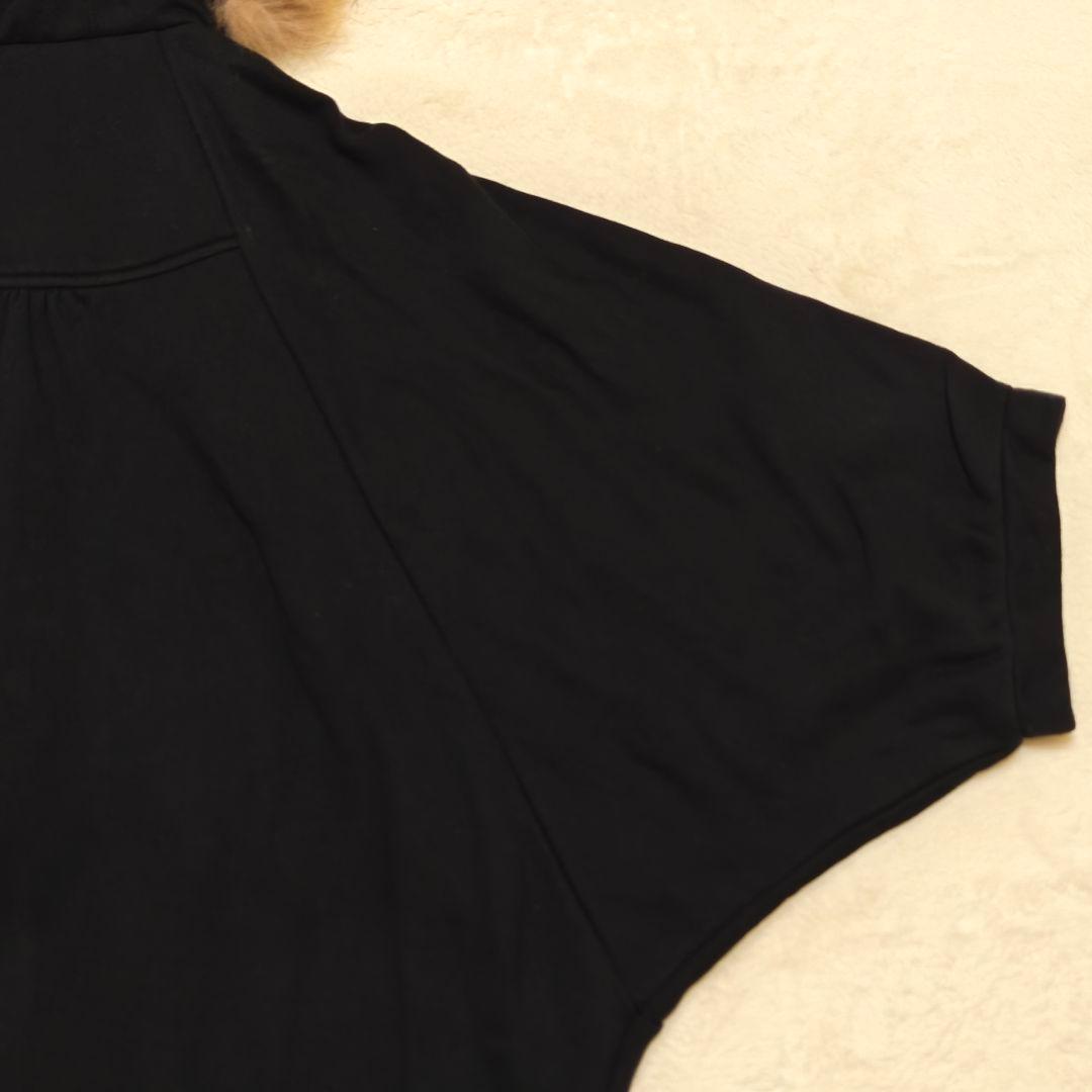 美品✨バーバリーブルーレーベル ポンチョケープコート　ラクーンファー　38