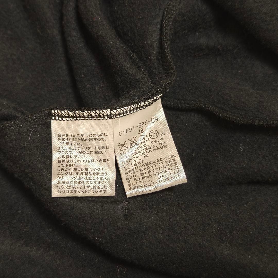 美品✨バーバリーブルーレーベル ポンチョケープコート　ラクーンファー　38