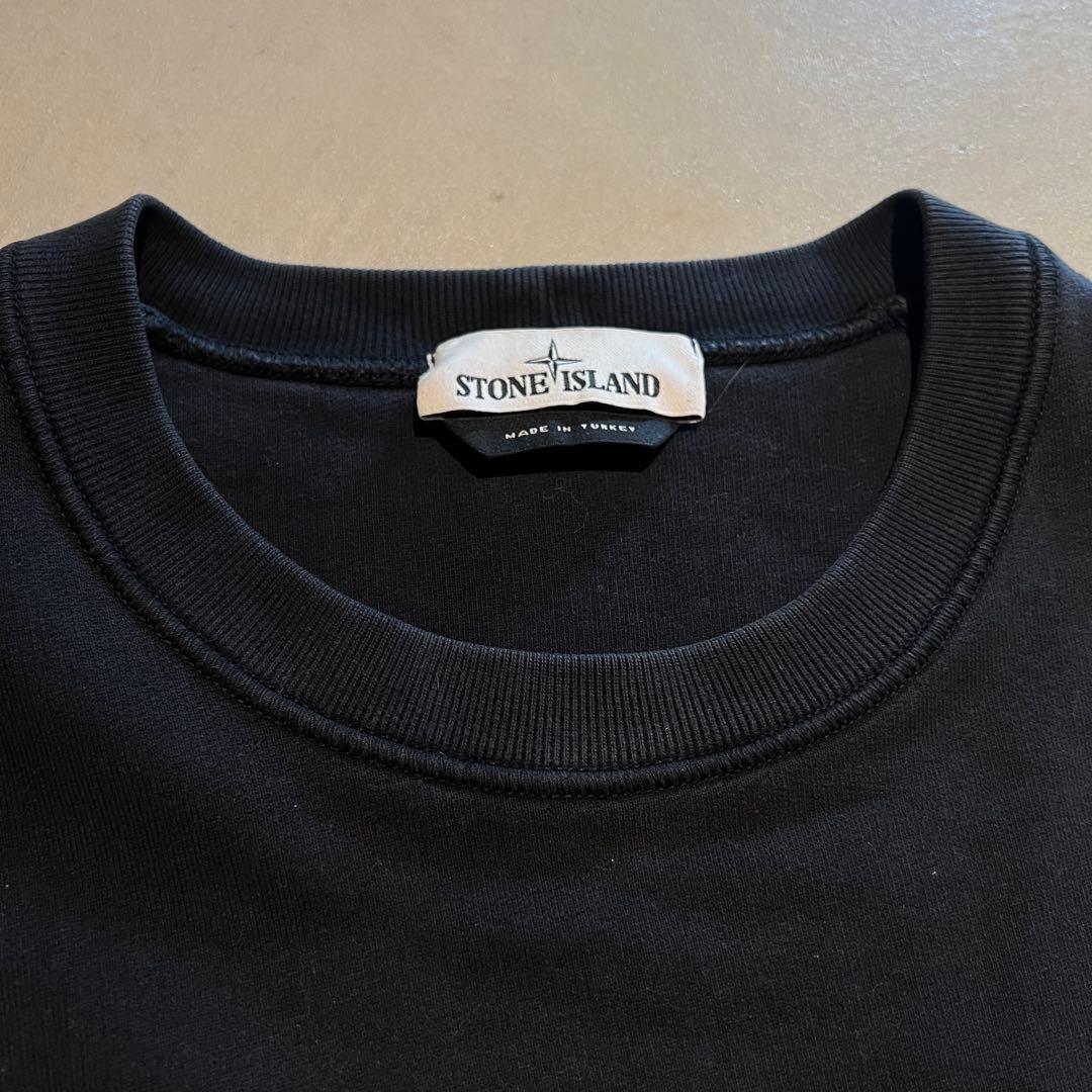 【希少❗️】ストーンアイランド　スウェット トレーナー ブラック L 美品✨