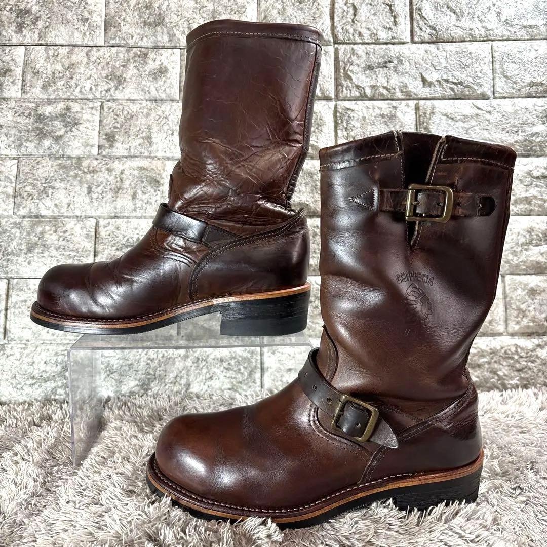 美品❣️90' チペワ 廃番 27864 エンジニアUSA製 ヴィンテージ 茶芯