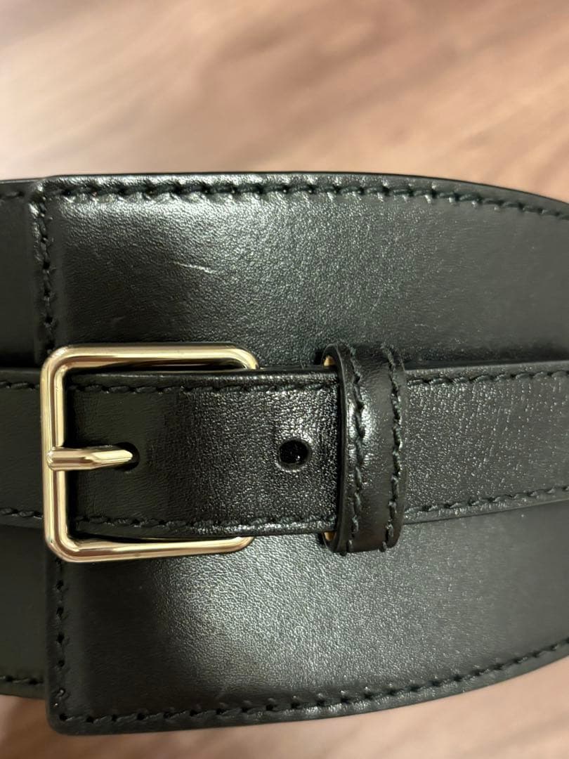 Alexander McQueen レザーベルト ブラック