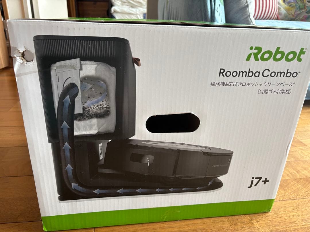未開封品Wi-Fi対応自動ゴミ収集iRobot Roomba Combo j7+
