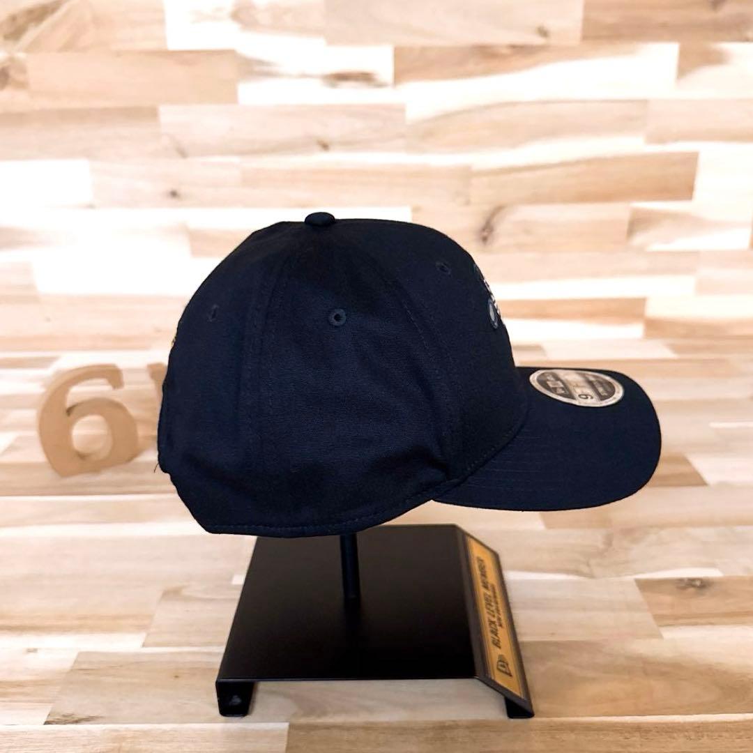 レア【ニューエラ×ドラえもん】限定コラボ ブラック ロゴ ゴルフ キャップ 黒