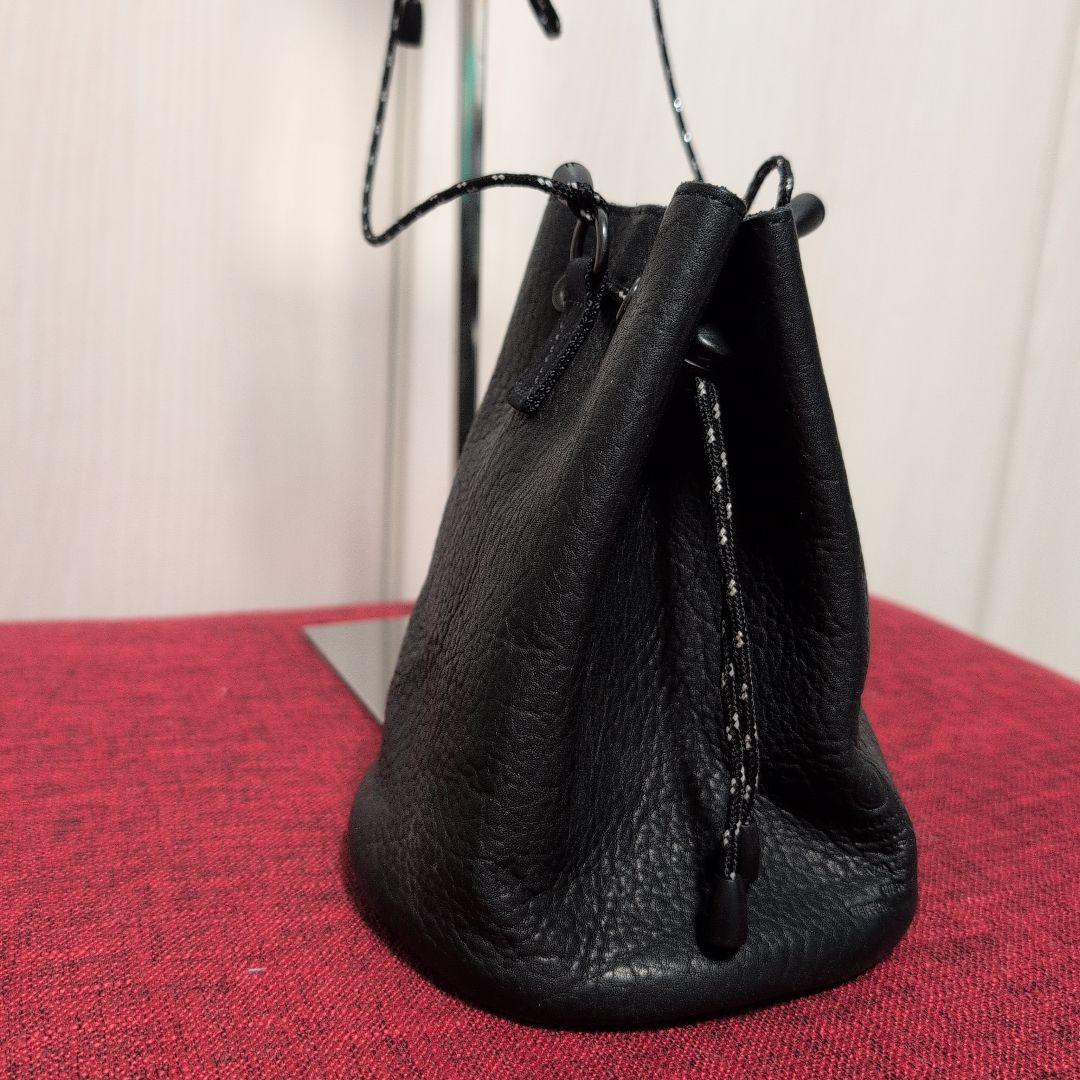 【美品】AS2OV COW LEATHER DRAWSTRING BAG