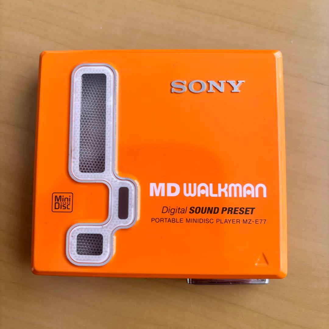 SONY☆WALKMAN ポータブルMDプレイヤーMZ–E77（動作確認済み）