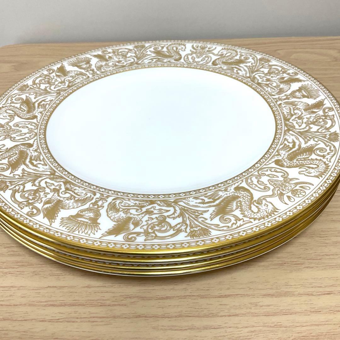 専用　ウェッジウッド フロレンティーン　ゴールド　27.5cm ディナー皿　4枚