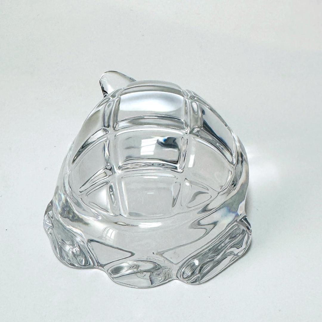 【バカラ】動物 亀 置物 インテリア★美品★金運
