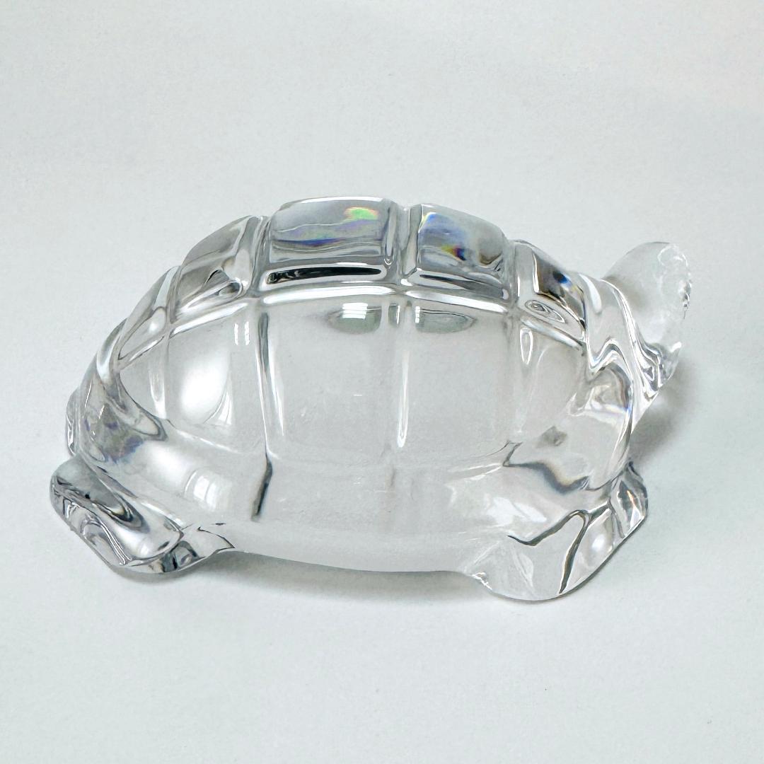 【バカラ】動物 亀 置物 インテリア★美品★金運
