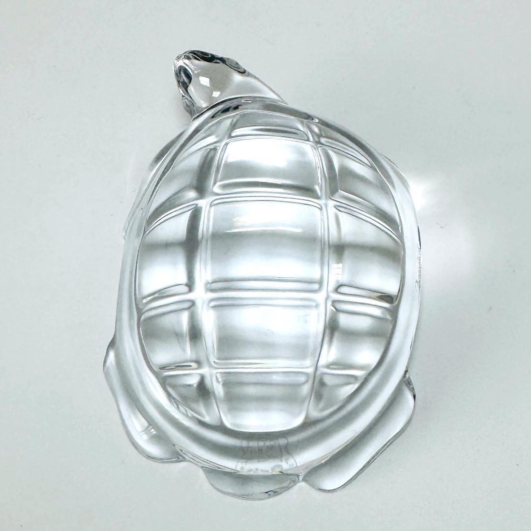 【バカラ】動物 亀 置物 インテリア★美品★金運