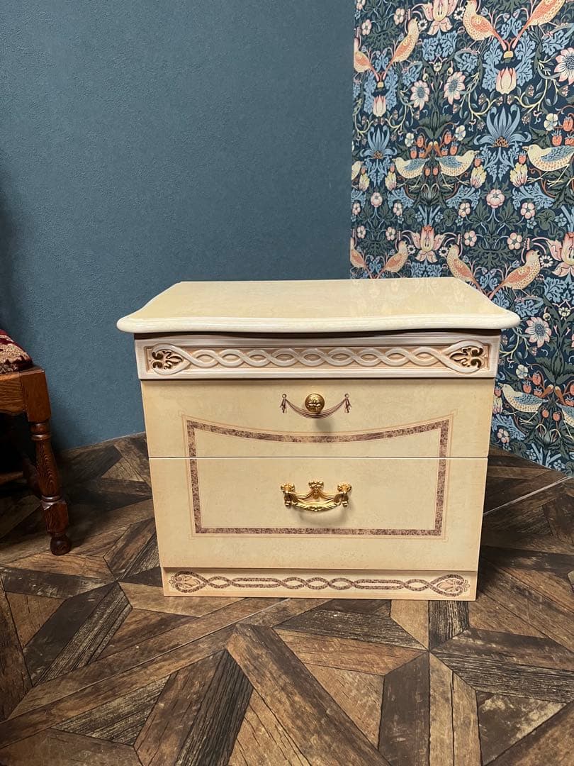 サルタレッリ 2段チェスト インテリア 白家具 姫系 インテリア ロココ調 箪笥