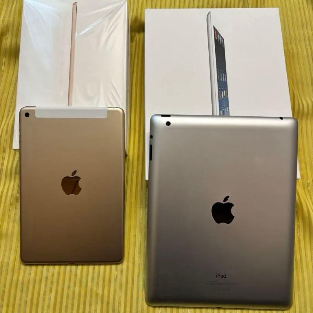 iPadmini4Cellular128GB + ipad64GBwifiセット