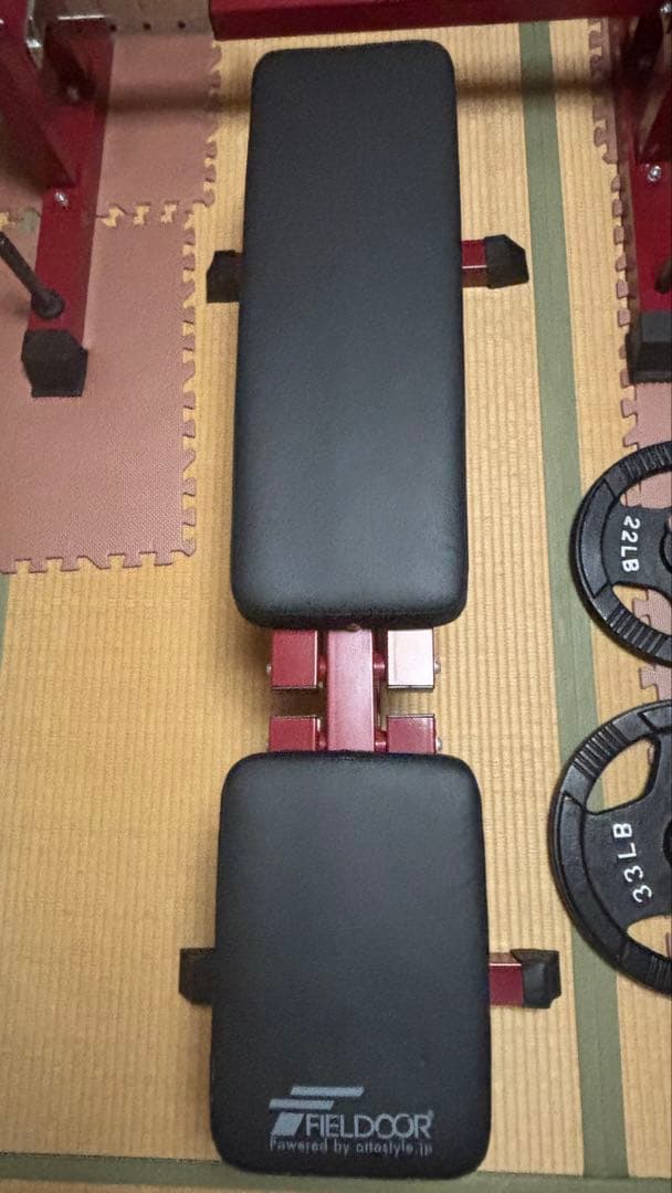 【直接引き取り専用】ウエイトトレーニングベンチセット　ホームジム