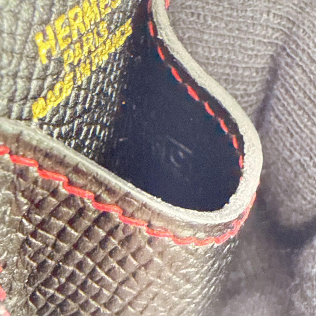 エルメス ペンケース バイカラー ブラック レッド 文房具 ステーショナリー