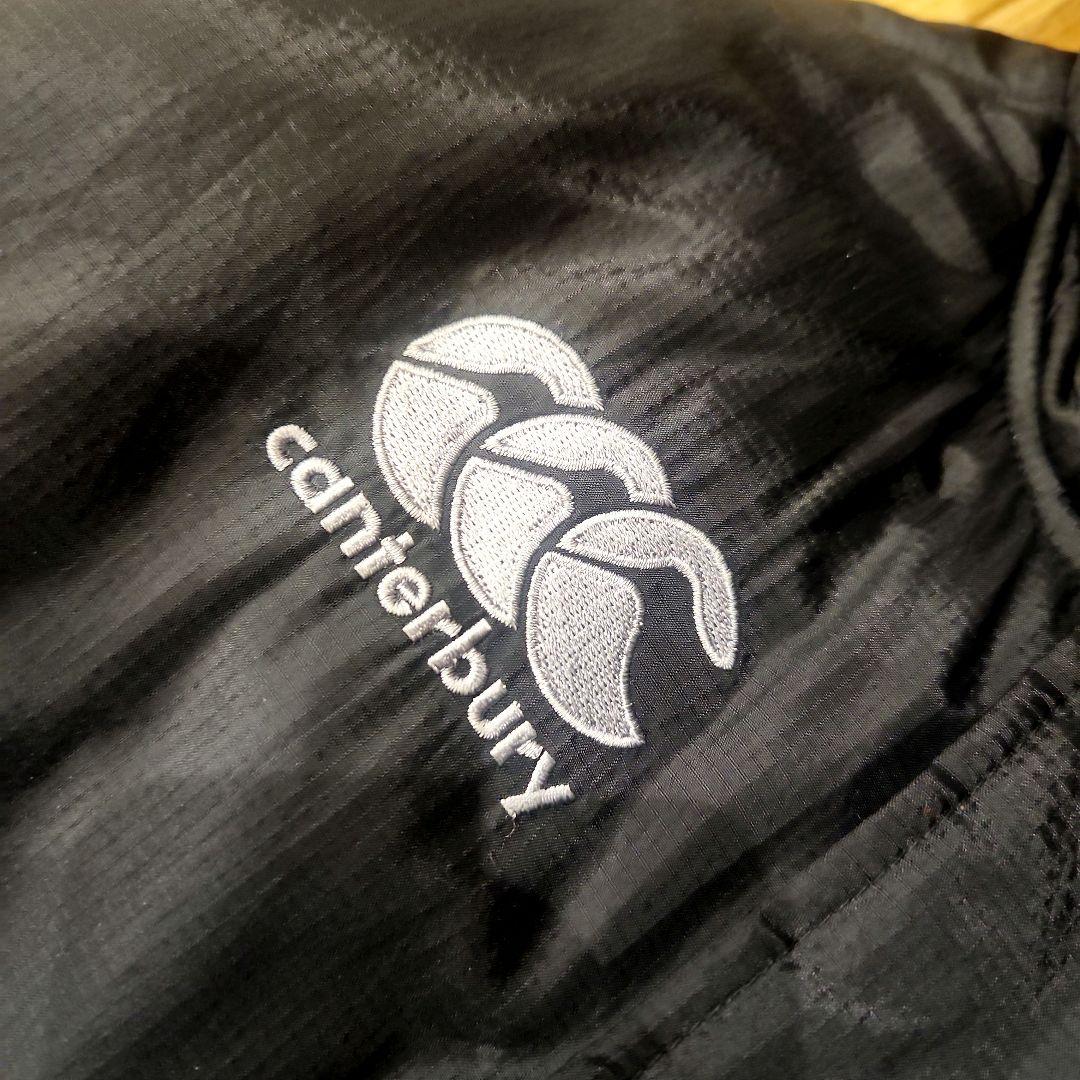 『カンタベリー』ベンチコート ラグビー ダブルジップ フード M ブラック