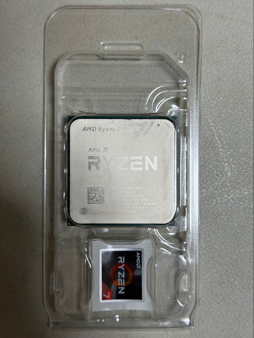 AMD Ryzen 7 3700X リテールクーラー未使用 OCなし