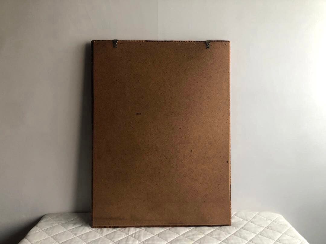 イタリア ヴィンテージ 籐編み ミラー 壁掛け鏡 ウォールミラー 北欧 古民家