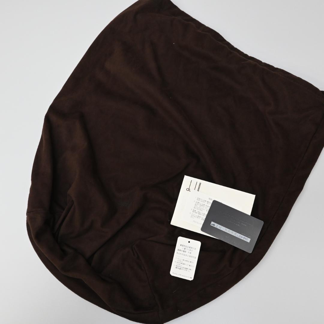 48035★年 ダンヒル ビジネスバッグ ブリーフケース ブラック 牛革*