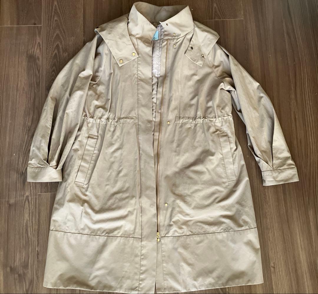 オンワード　組曲　中綿ライナー付きモッズコート　マウンテンパーカー　ベージュ