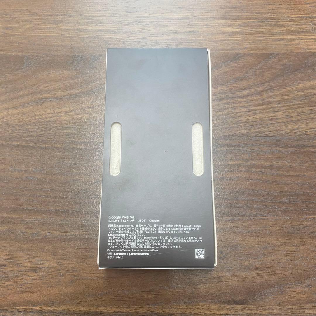 新品未使用品　Google pixel9a 128GB obsidian ①