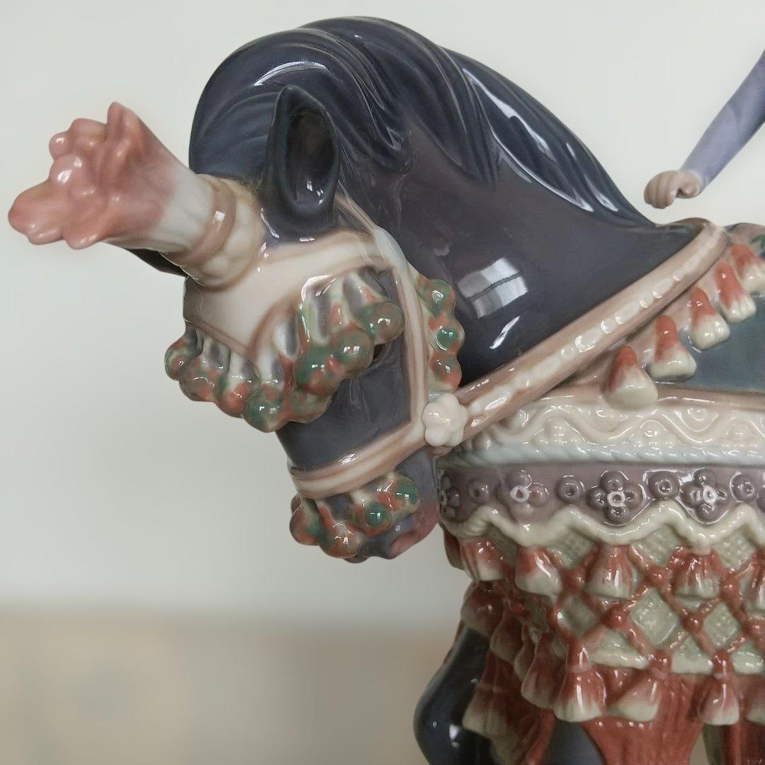 リヤドロ♦フィギュリン♥サンホセの祭り 少年・少女・馬・台座あり・ 廃盤