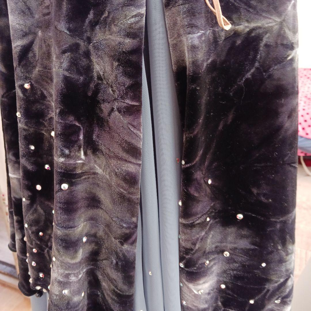 オフショルダー ラテン、スタンダードドレス ビーズ装飾