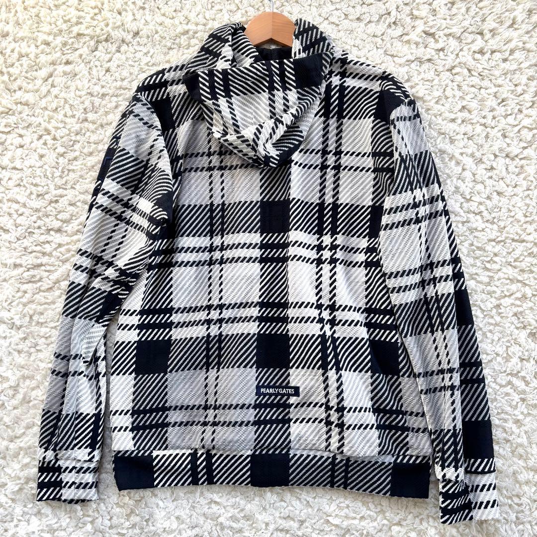 未使用級PEARLY GATES フード パーカー ジャケット ホワイト系 L