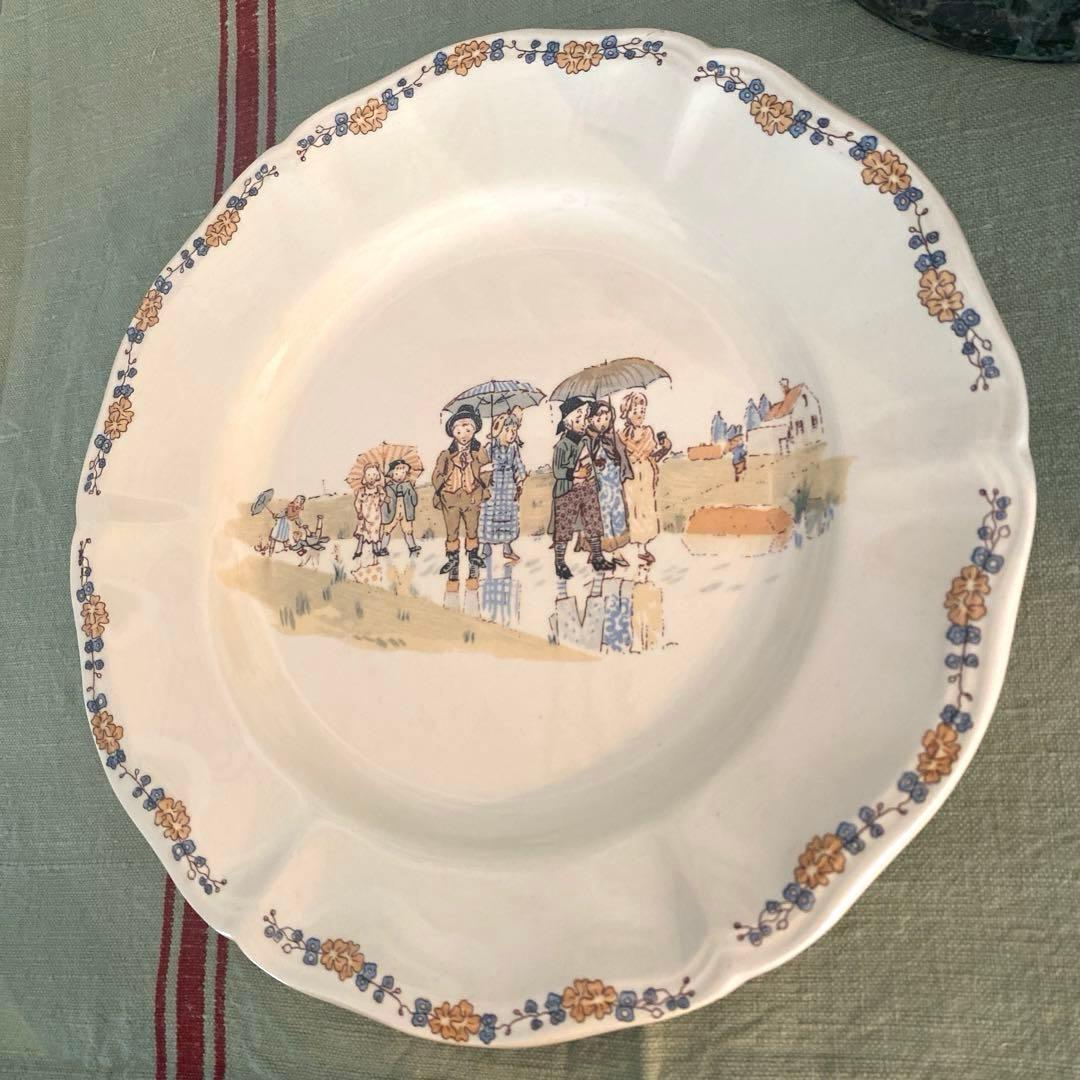 サルグミンヌ アンファンリシャール　デザート皿セット【C】フランスアンティーク