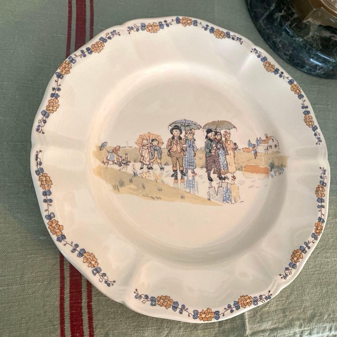 サルグミンヌ アンファンリシャール　デザート皿セット【C】フランスアンティーク