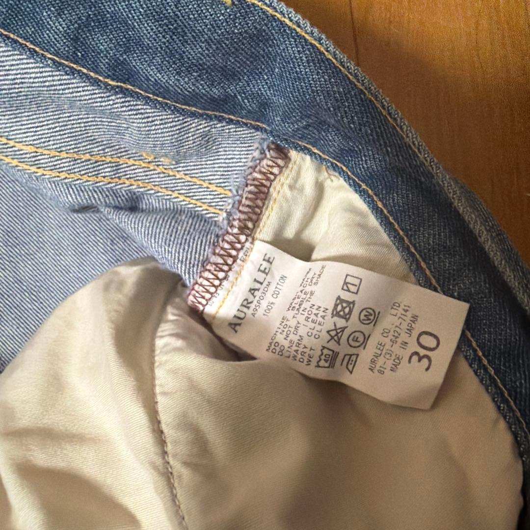 パンツ AURALEE HARD TWIST DENIM PANTS