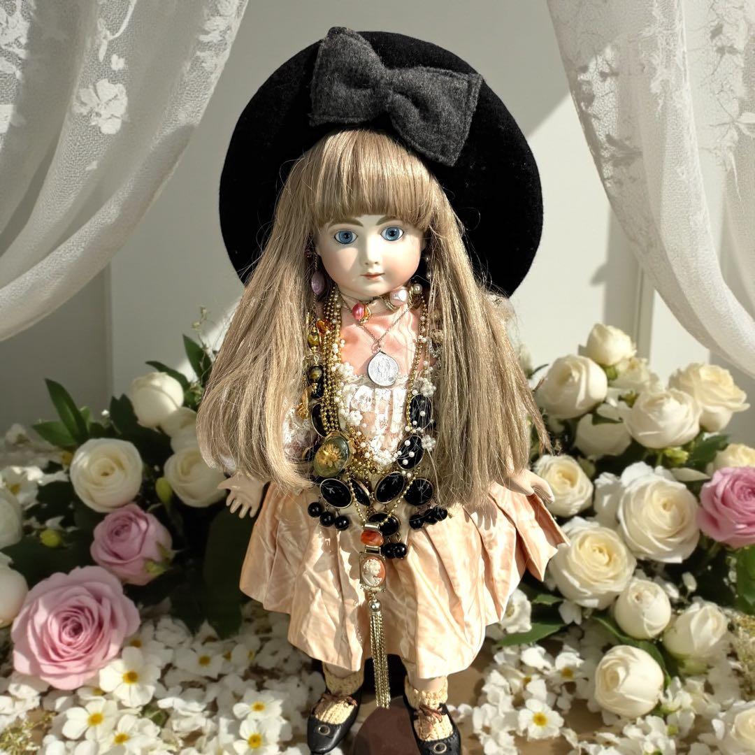 ユミカ ビスクドール アーテー 作家様 ピンクドレス リボン カメオ