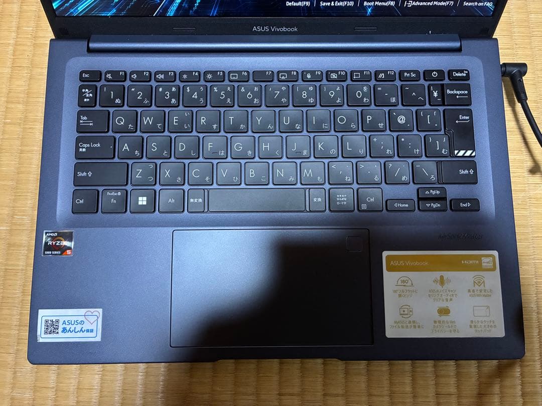 ジャンク！　asus vivobook M1403Q ジャンク品　バッテリー無し