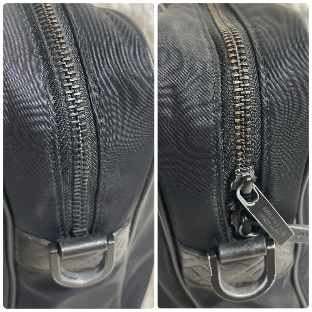 バーバリー 2way ビジネスバッグ ブリーフケース A4 型押し レザー