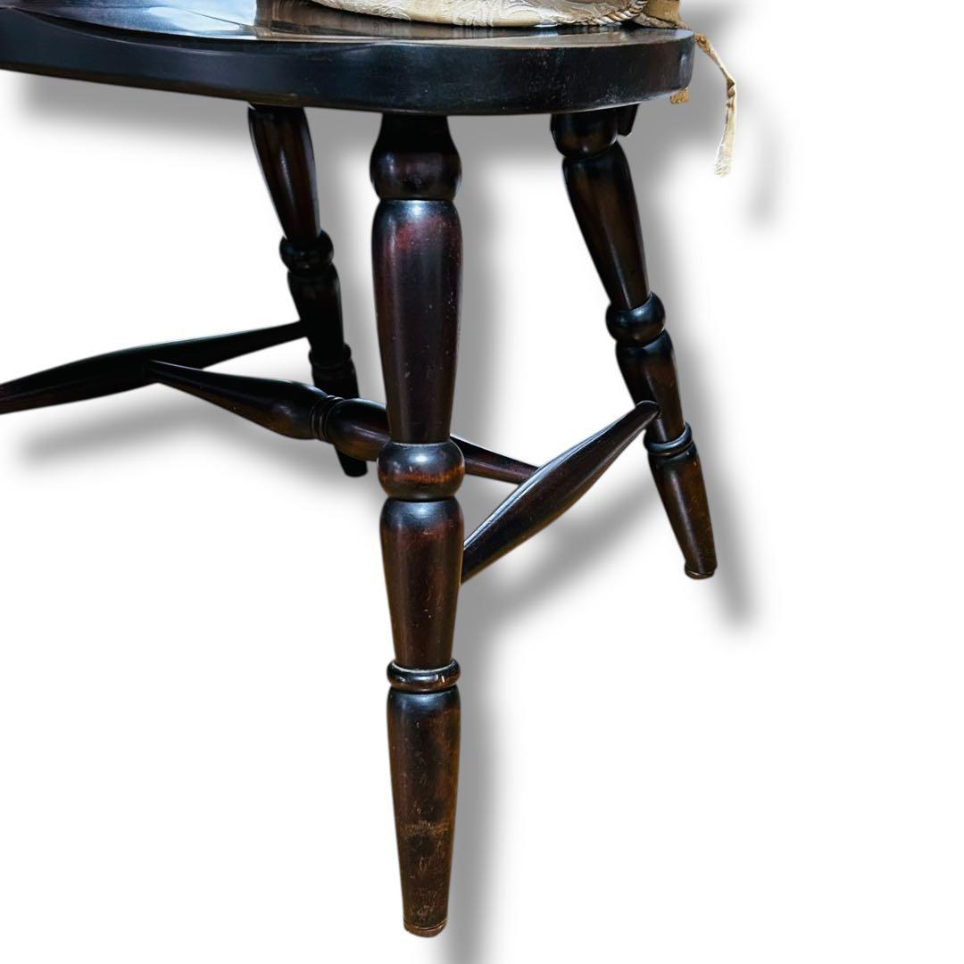 【2脚セット】①② 北海道民芸家具 樺桜材 ウィンザー スピンドル チェア 椅子