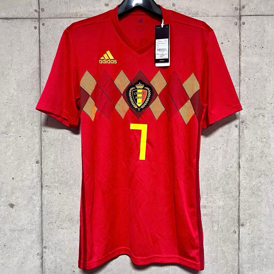 【新品/タグ付き】2018ロシアW杯 ベルギー代表 ♯7 デブライネ【Lサイズ】
