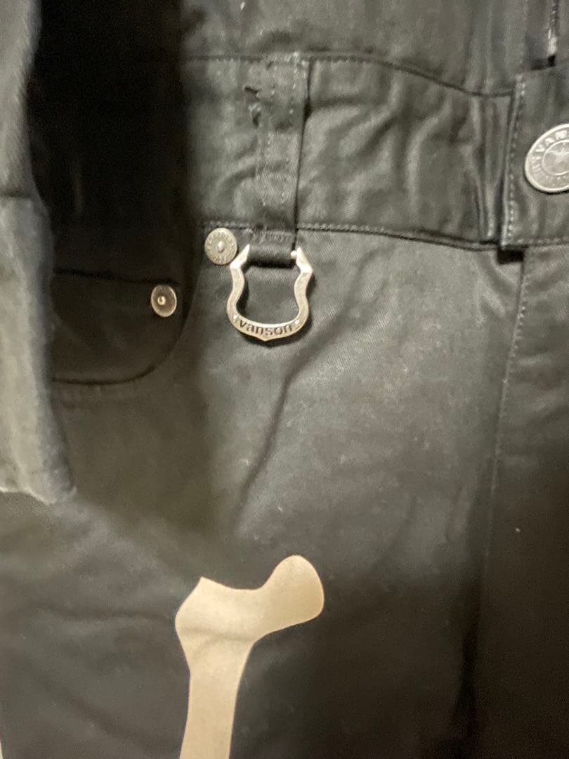 vanson スケルトンデザイン オーバーオール Mサイズ　つなぎ