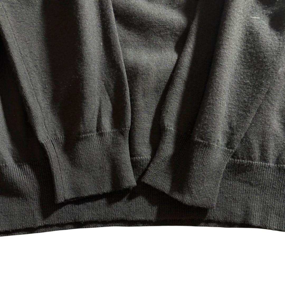 近年 マーガレットハウエル L クルーネック ウール ニット セーター グレー