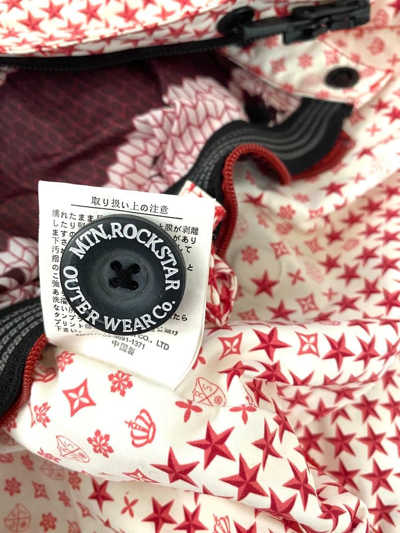 MTN ROCKSTAR HARUMAKI 総柄スノージャケット 赤白