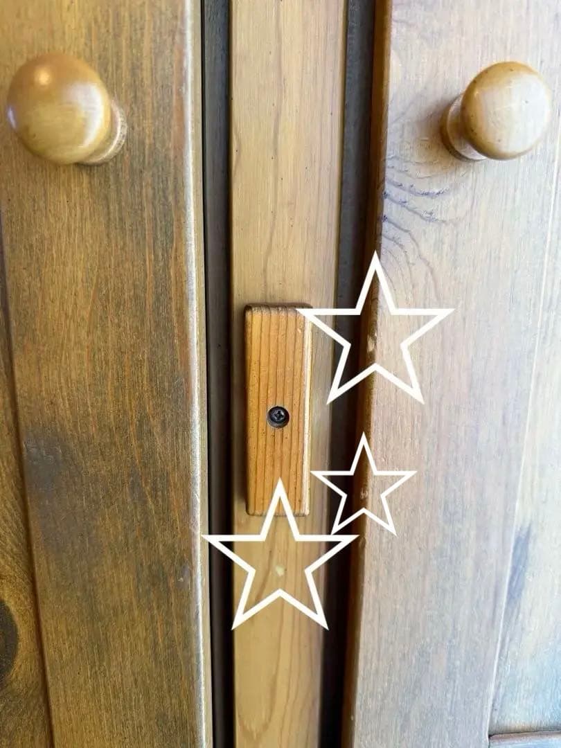 【アンファン】　コーハウス　引出２段&扉付ハンガーキャビネット　カントリー家具