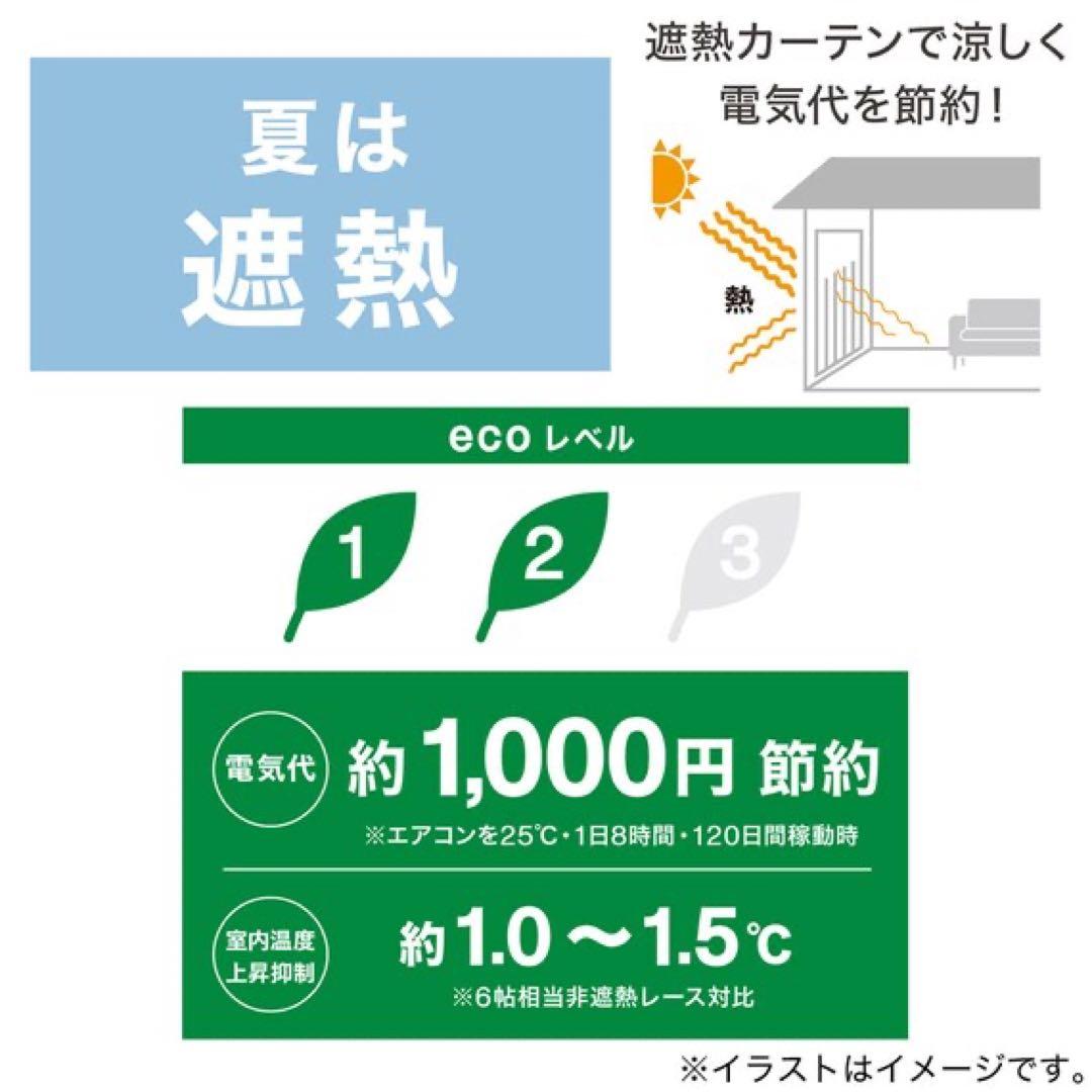 ニトリ　NITORI レースカーテン4枚セット　エコナチュレフレッサ