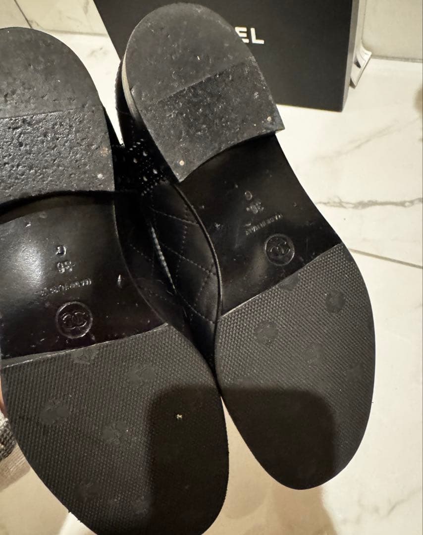 シャネルCC ロゴレザーオックスフォードシューズ chanel