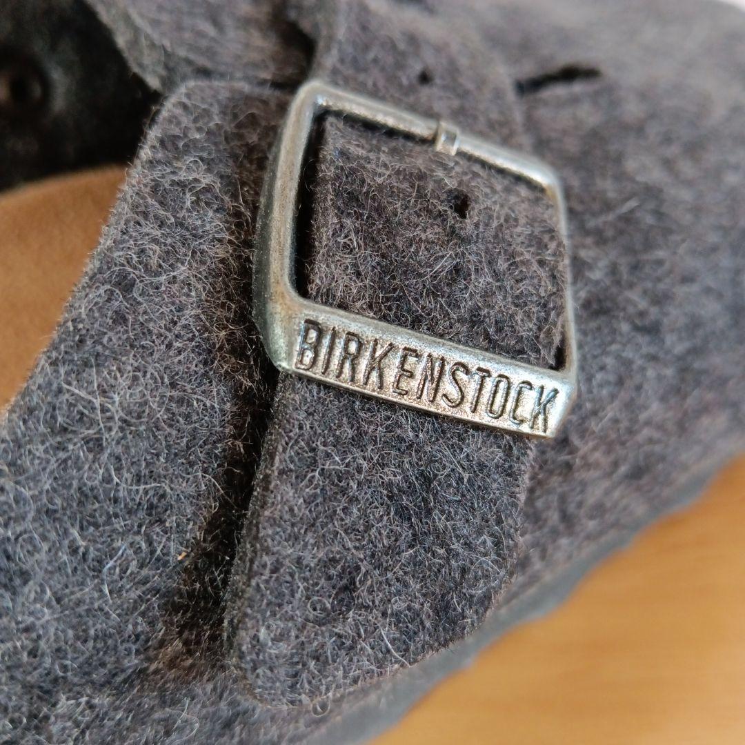 極美品◆ビルケンシュトック　ボストン　フェルト　38　BIRKENSTOCK