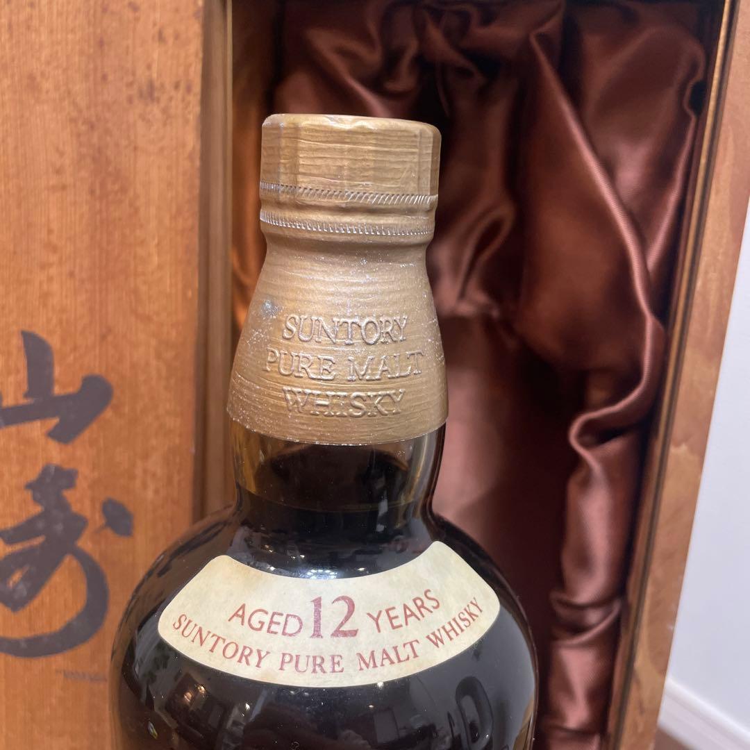 サントリーピュアモルトウイスキー　山崎12年　　特級　760ml 向獅子　木箱付
