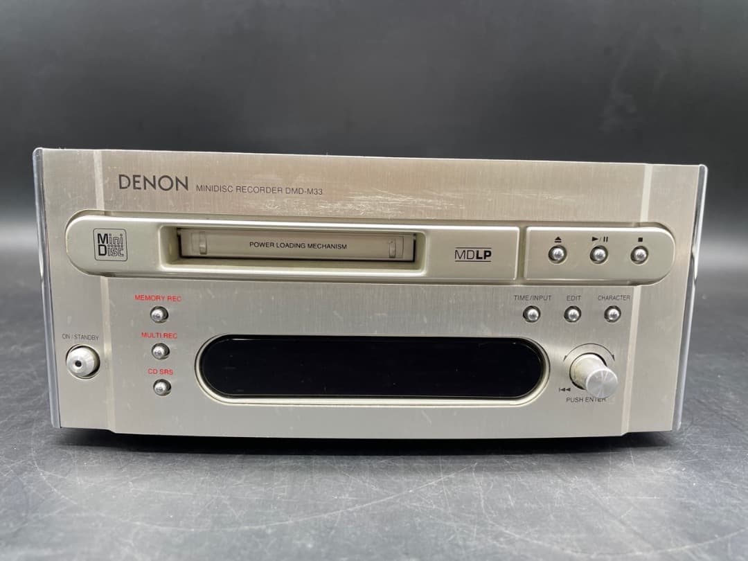 H68「動作OK」DENON DMD-M33 MDレコーダー　デッキ　プレイヤー