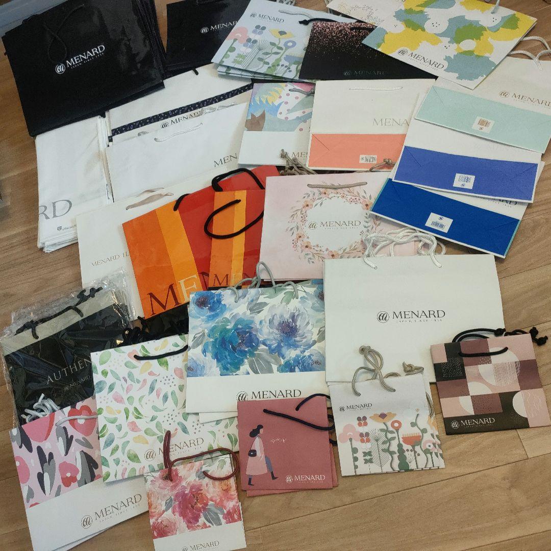 ほとんど新品 MENARD ショップ袋 大量セット 約80点+先着おまけ付き