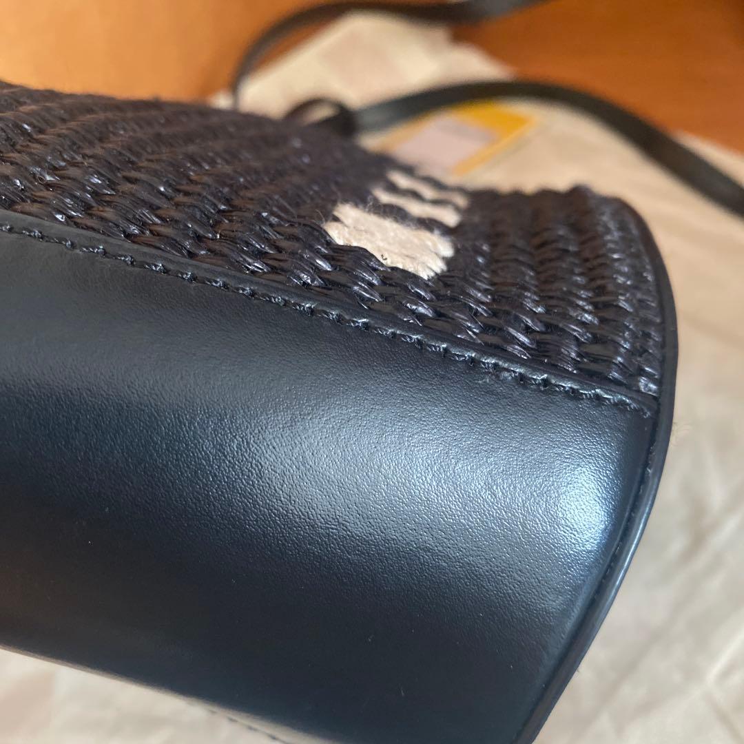 お値下げ MARNI かごバッグ トロピカリア マイクロ ブラック 黒