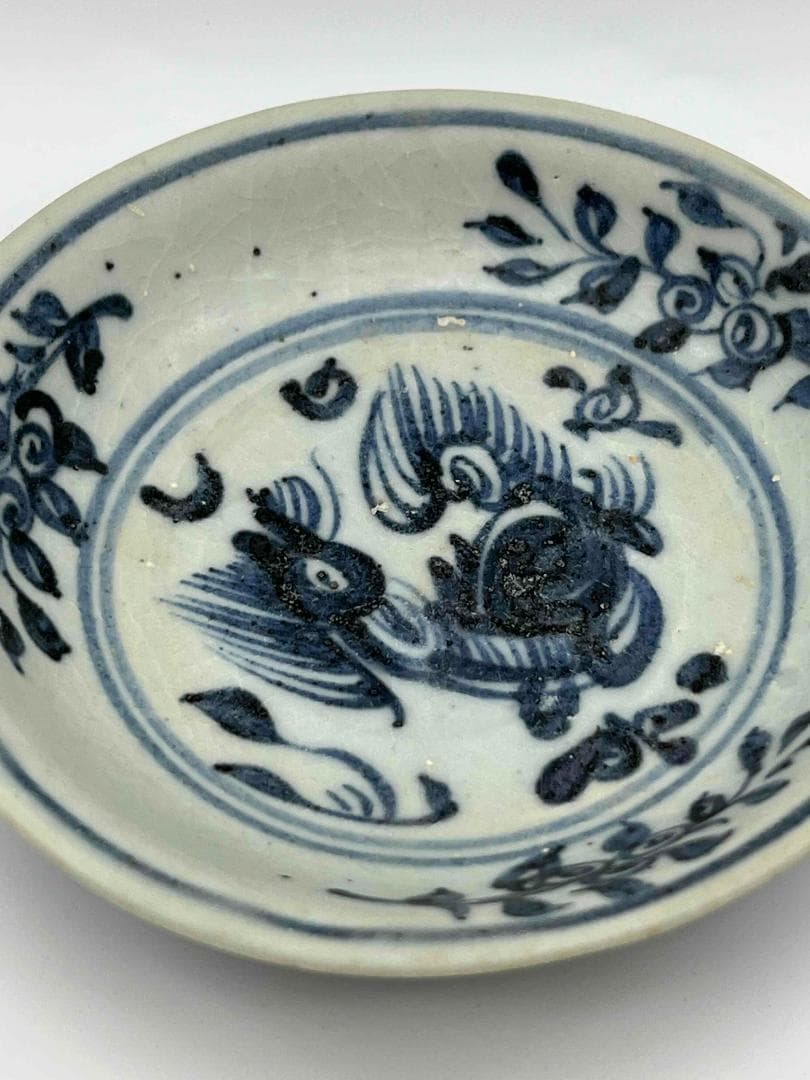 RITAO CHAN公式アカウント10　明時古染付皿唐物時代物(F-82)