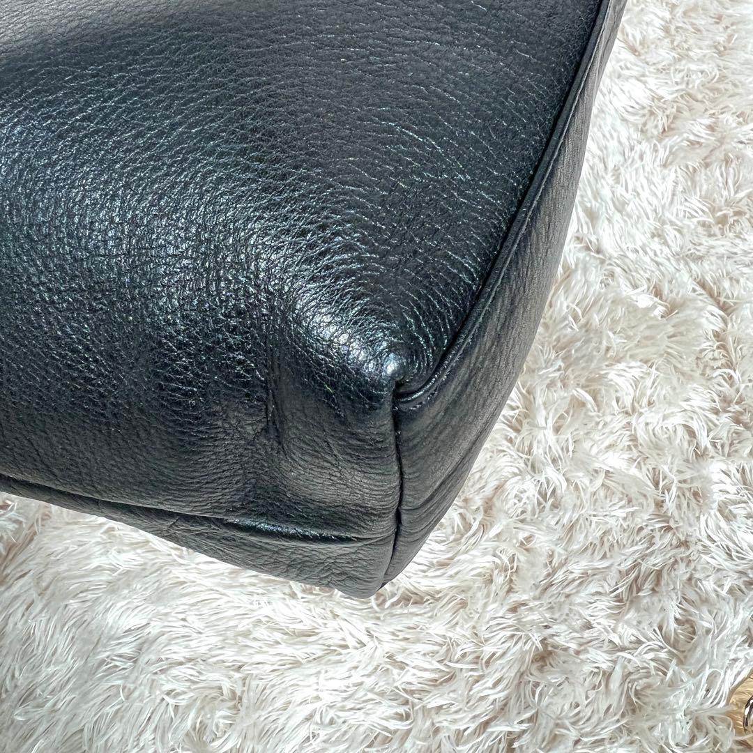 ラシット　ソフトレザー　2way シンプルショルダーバッグ