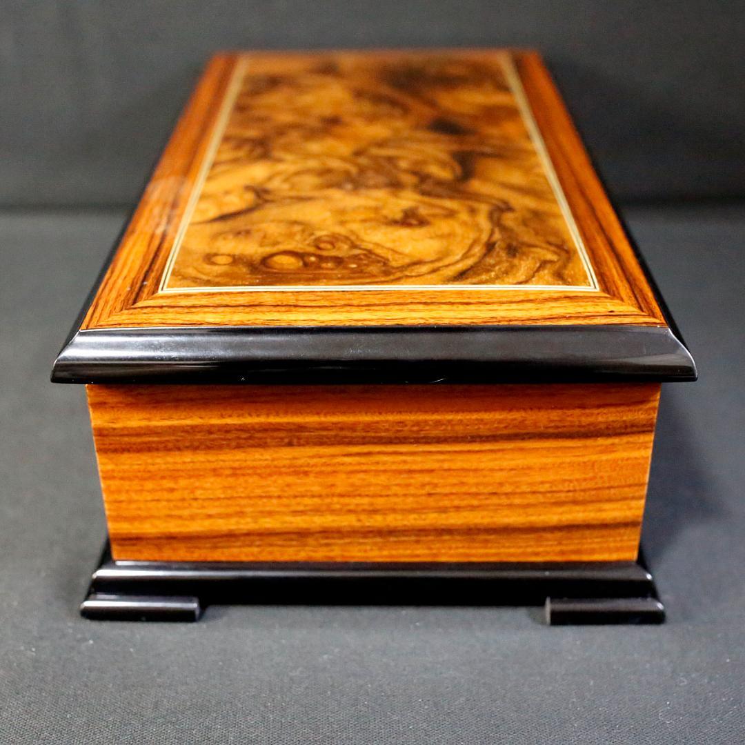 【美品】リュージュ 高級オルゴール ７２弁 アヴェマリア ３パート ローズウッド